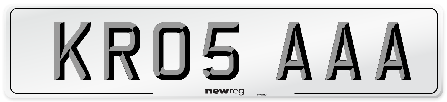 KR05 AAA Number Plate from New Reg